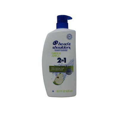 H&amp;S SH 2IN1 835ML GREEN APPLE/15