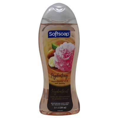 SOFTSOAP BODY WASH 591ML MACADAMIA OIL &amp; SOFT PEONY