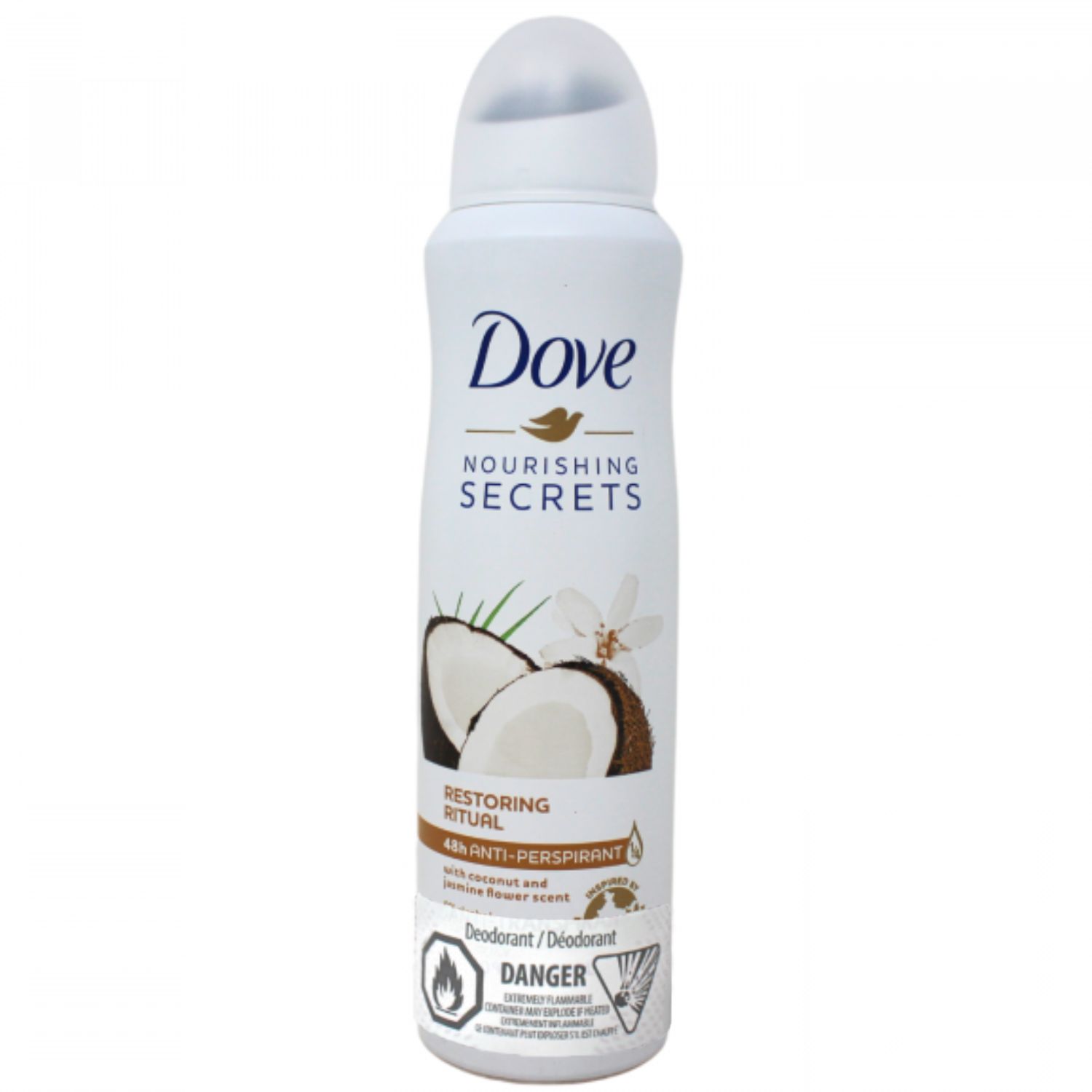 DOVE SPRAY 150ML COCONUT &amp; JASMINE/6