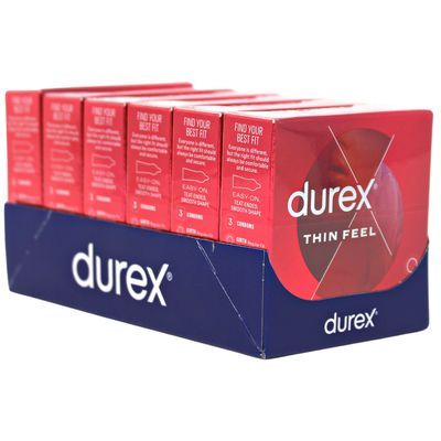 DUREX CONDOMS THIN FEEL 3 PACK