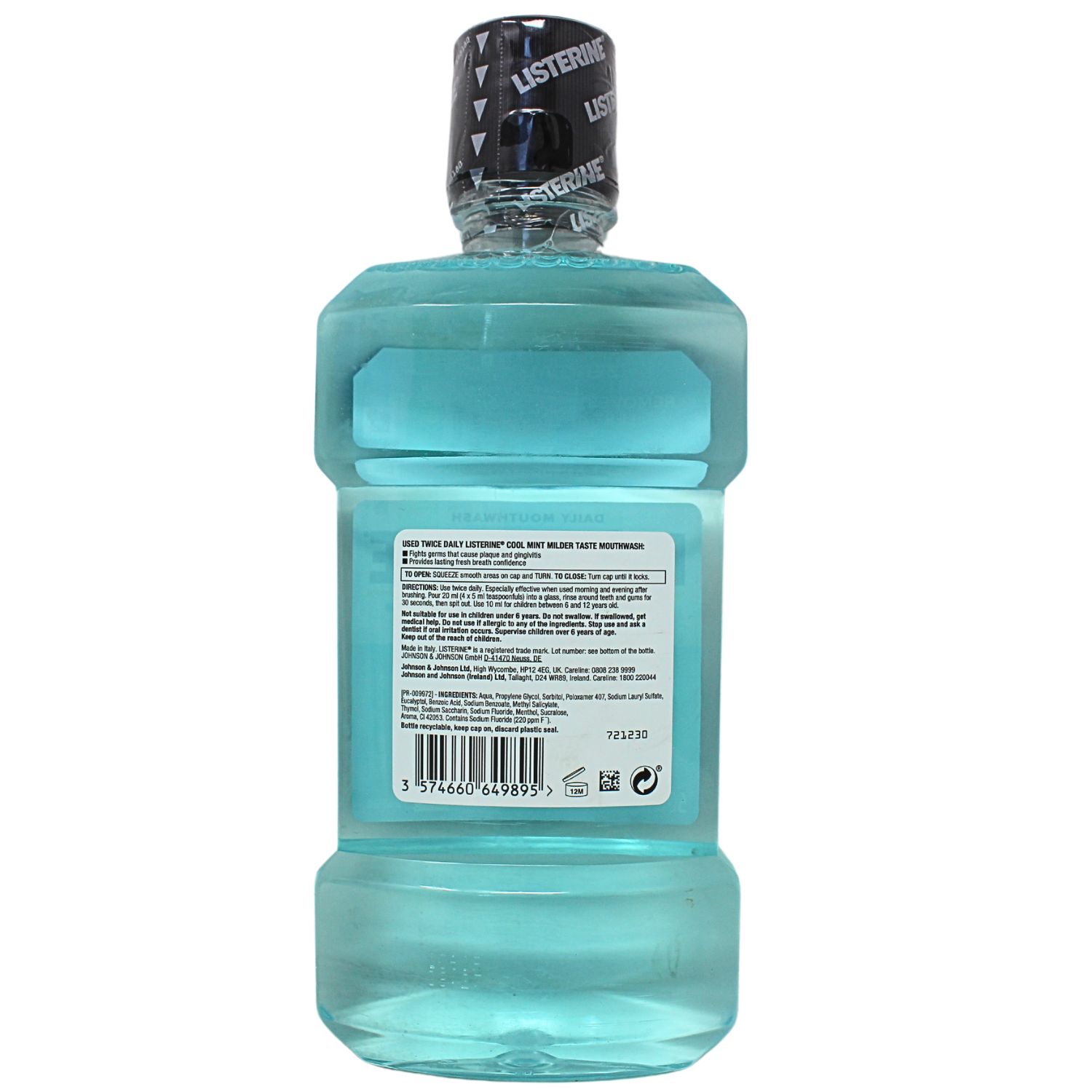 LISTERINE M/W 500ML COOL MINT/6