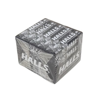 HALLS EXTRA STRONG MINT FLAVORED CANDY 34G (BOX OF 20 STICKS)