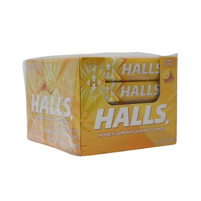 HALLS STICK 20X34G HONEY LEMON/12