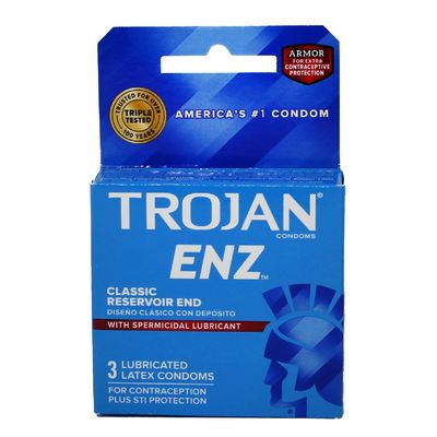 TROJAN 3CT ENZ SPERMICIDAL/48