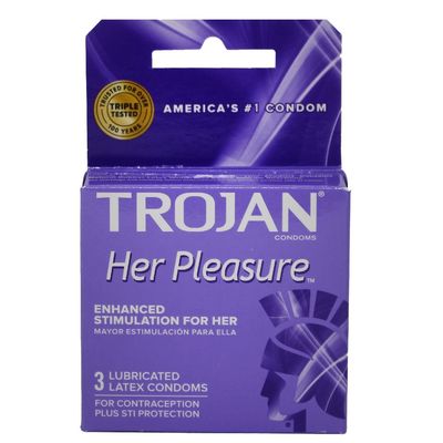 TROJAN 3CT HER PLEASURE SENSATIONS/48