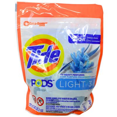TIDE PODS LIGHT 3-IN-1 OCEAN MIST 31PACS