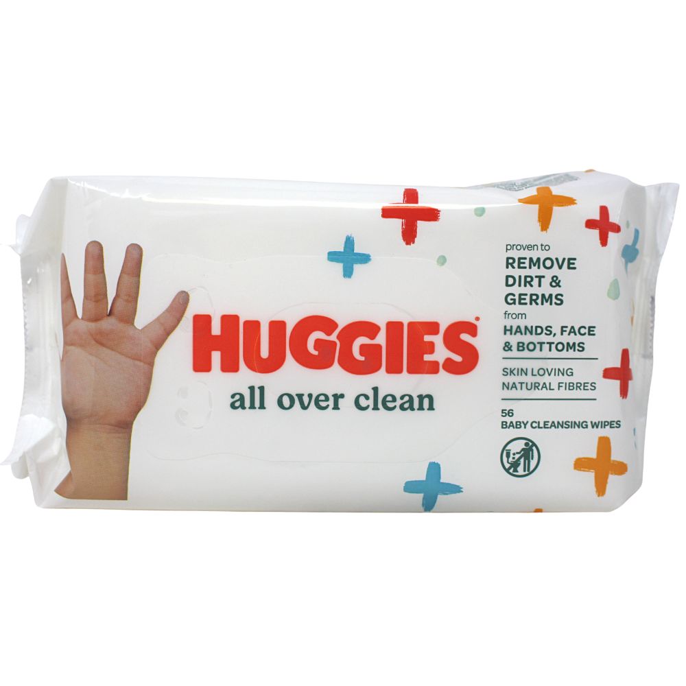 HUGGIES WIPES 56CT ALL OVER CLEAN
