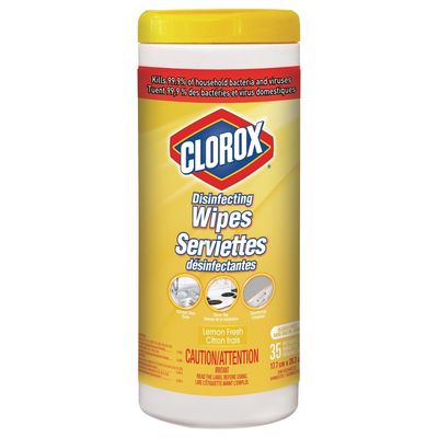CLOROX DISINFECTING WIPES CRISP LEMON 35CT