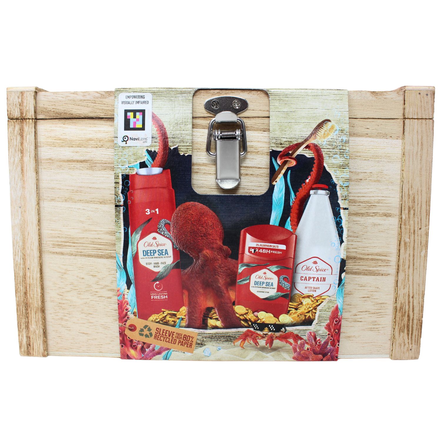 OLD SPICE GIFT SET 4CT TREASURE/6