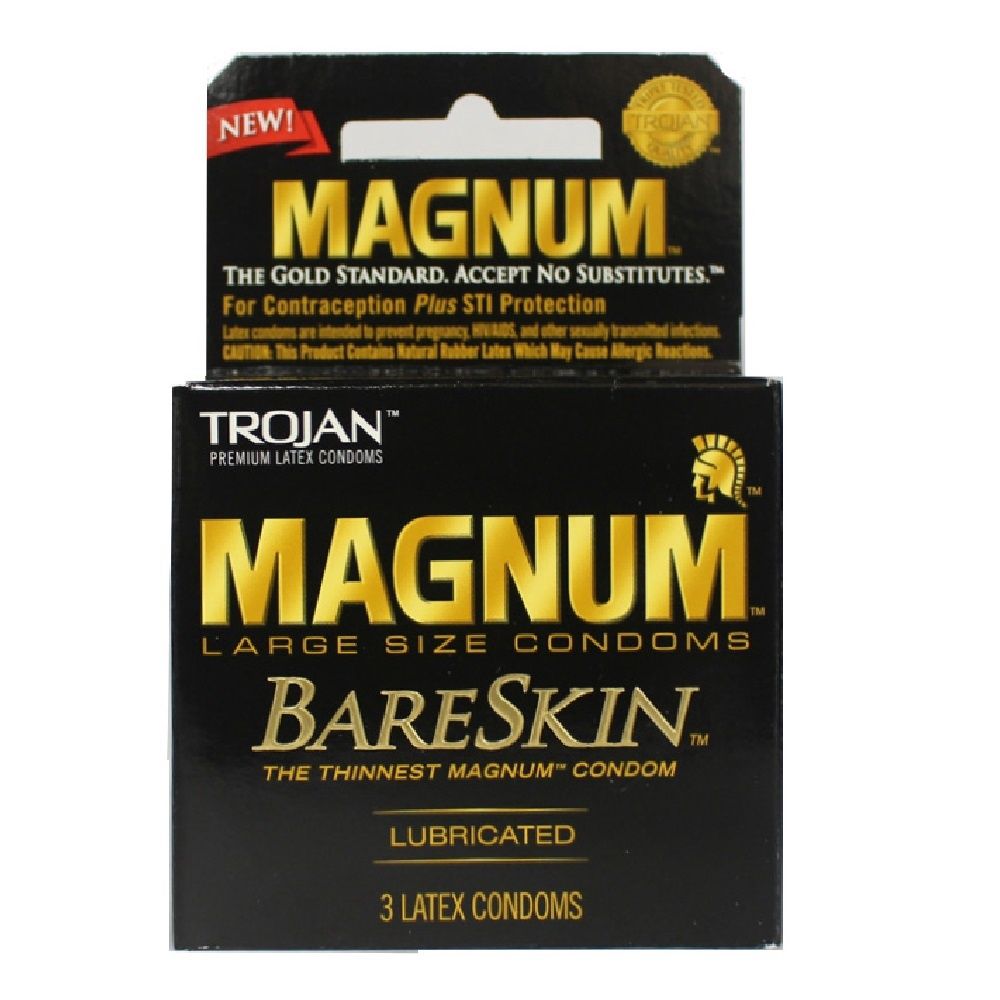 TROJAN 3CT MAGNUM BARE SKIN/48