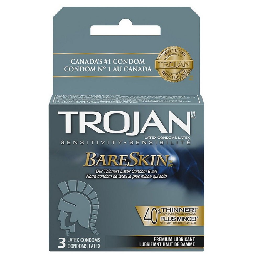 TROJAN 3CT SENSITIVITY BARE-SKIN/48