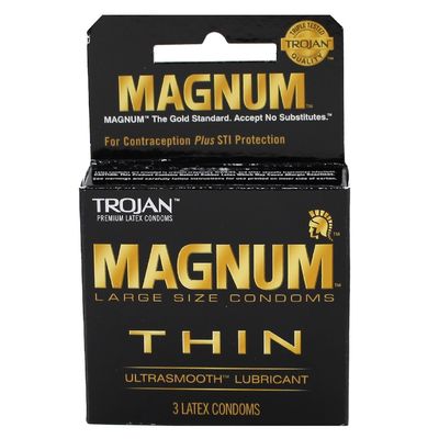 TROJAN 3CT MAGNUM THIN ULTRA SMOOTH/48