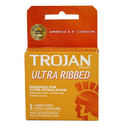 TROJAN 3CT ULTRA RIBBED/48