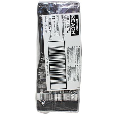 LISTERINE REACH TOOTHBRUSH INTERDENTAL FULL MEDIUM (12 PACK)