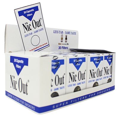 NIC OUT CIGARETTE FILTERS (30 PACK) FULL CASE