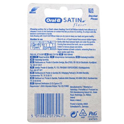 ORAL-B SATIN FLOSS 25M (MINT)