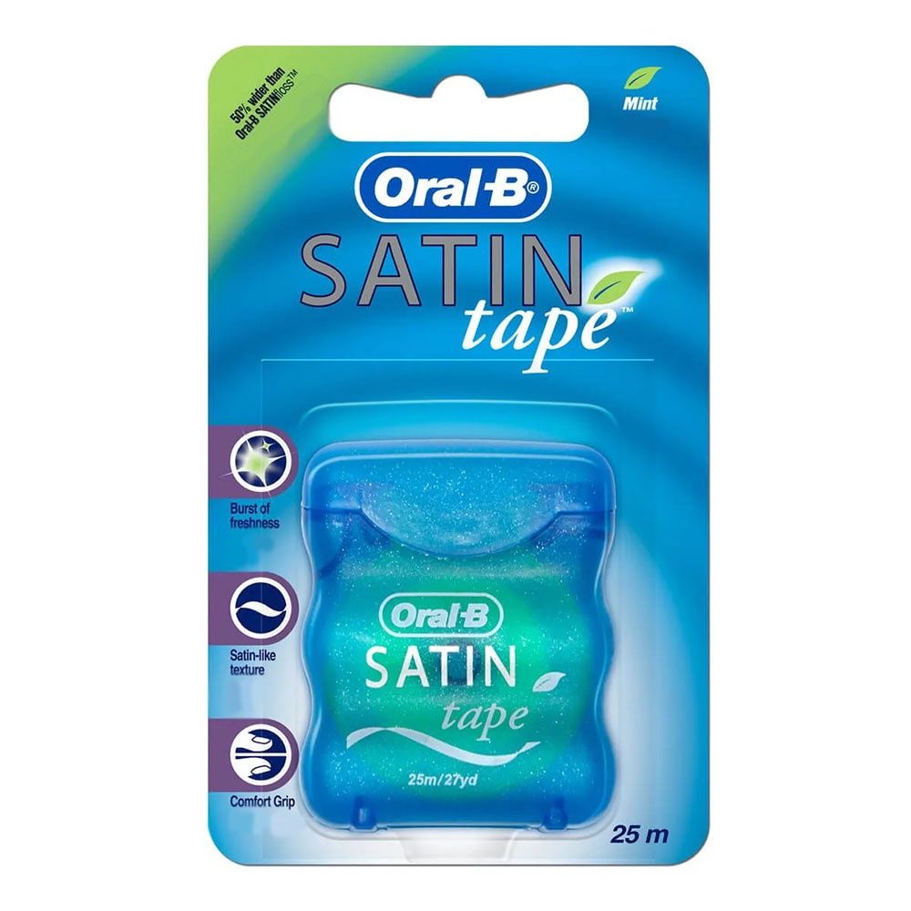 ORAL-B SATIN TAPE FLOSS 25M MINT/12X12