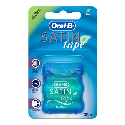 ORAL-B SATIN TAPE FLOSS 25M MINT/12X12