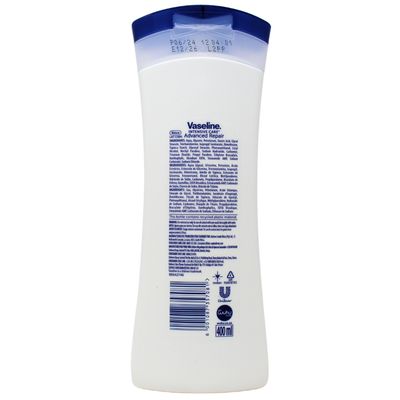 VASELINE BODY LOTION 400ML ADVANCED REPAIR UNSCENTED/48