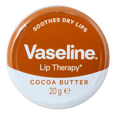 VASELINE LIP THERAPY 20G TIN COCOA BUTTER/12