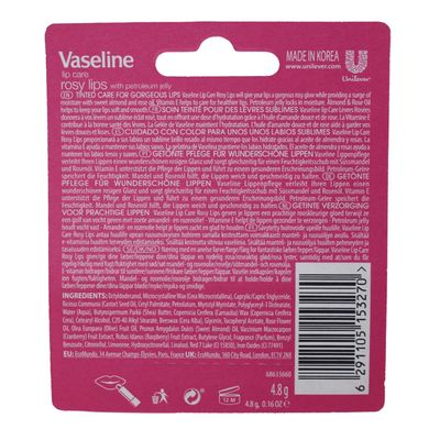 VASELINE LIP THERAPY 4.8G BALM ROSY