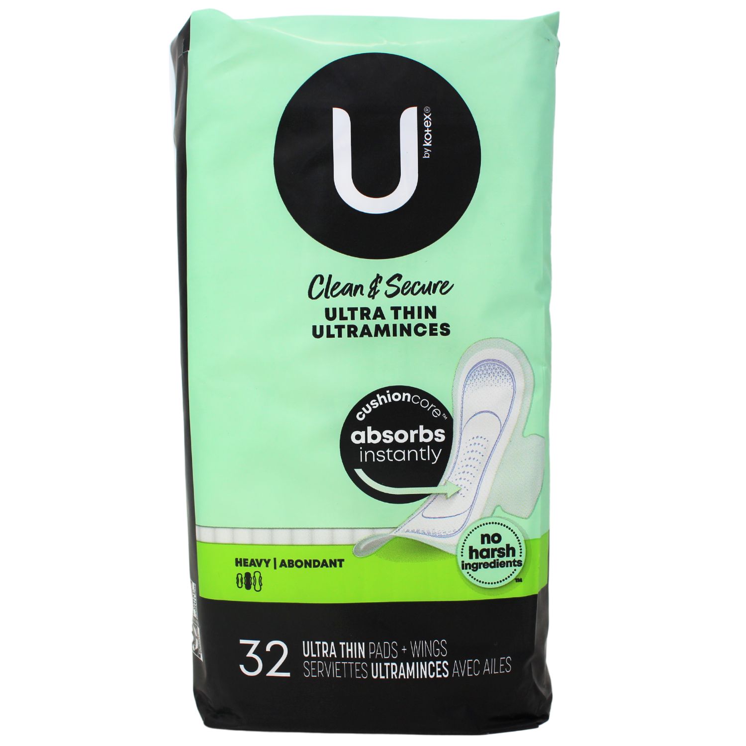U BY KOTEX CLEAN &amp; SECURE 32CT ULTRA THIN/6