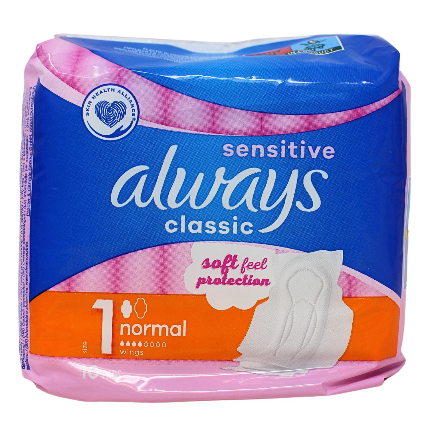 ALWAYS CLASSIC 10CT NORMAL SENSITIVE/16