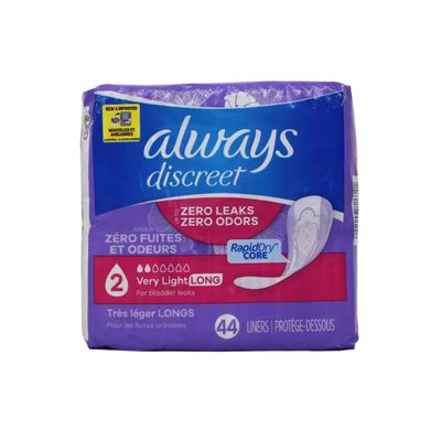 ALWAYS DISCRET 44CT LINERS LONG LNGTH (B)/R6