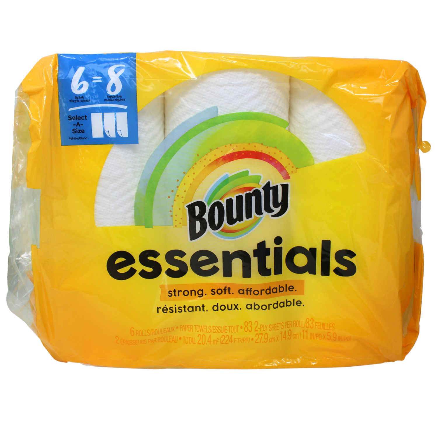 BOUNTY 6 ROLLS ESSENTIALS/1