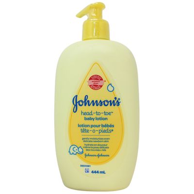 JOHNSONS BABY LOTION 444ML HEAD-TO-TOE /12