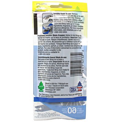 LITTLE TREES VENT WRAP NEW CAR SCENT (4 PACK)