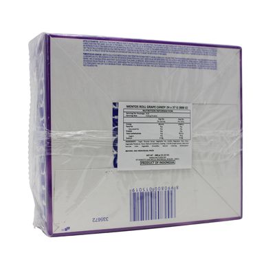 MENTOS CHEWY DRAGEES GRAPE 37G (20 PACK)