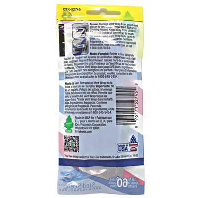 LITTLE TREES VENT WRAP FRESH SHAVE (4 PACK)