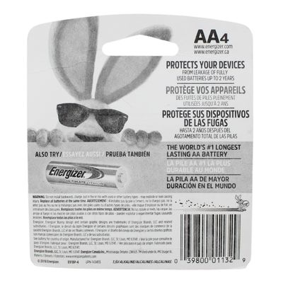 ENERGIZER MAX BATTERY AA-4