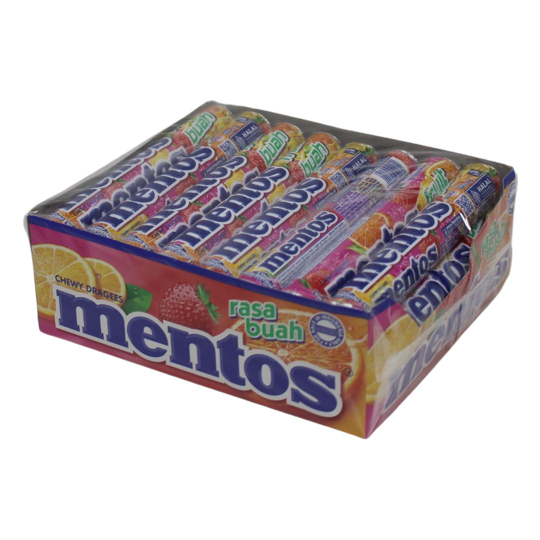 MENTOS ROLL 24PK X 37G FRUIT/8