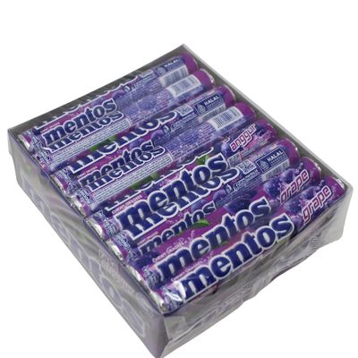 MENTOS ROLL 24PK X 37G GRAPE/8