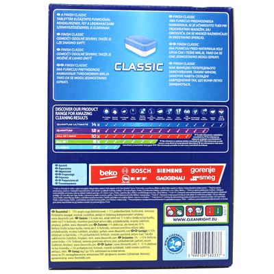 FINISH DISHWASHER TABS 1.76KG CLASSIC 110'S