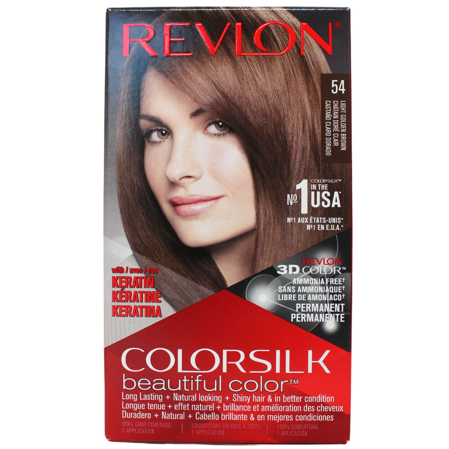 REVLON COLORSILK #54 LIGHT GOLDEN BROWN
