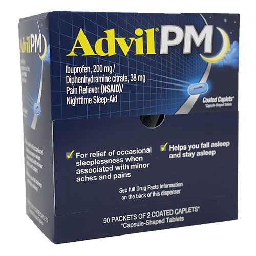 ADVIL 200MG CAPLETS NIGHT (50X2'S)