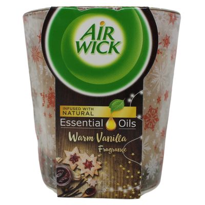 AIRWICK SCENTED CANDLE 105G WARM VANILLA