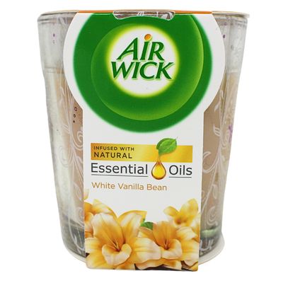 AIRWICK SCENTED CANDLE 105G WHITE VANILLA BEAN