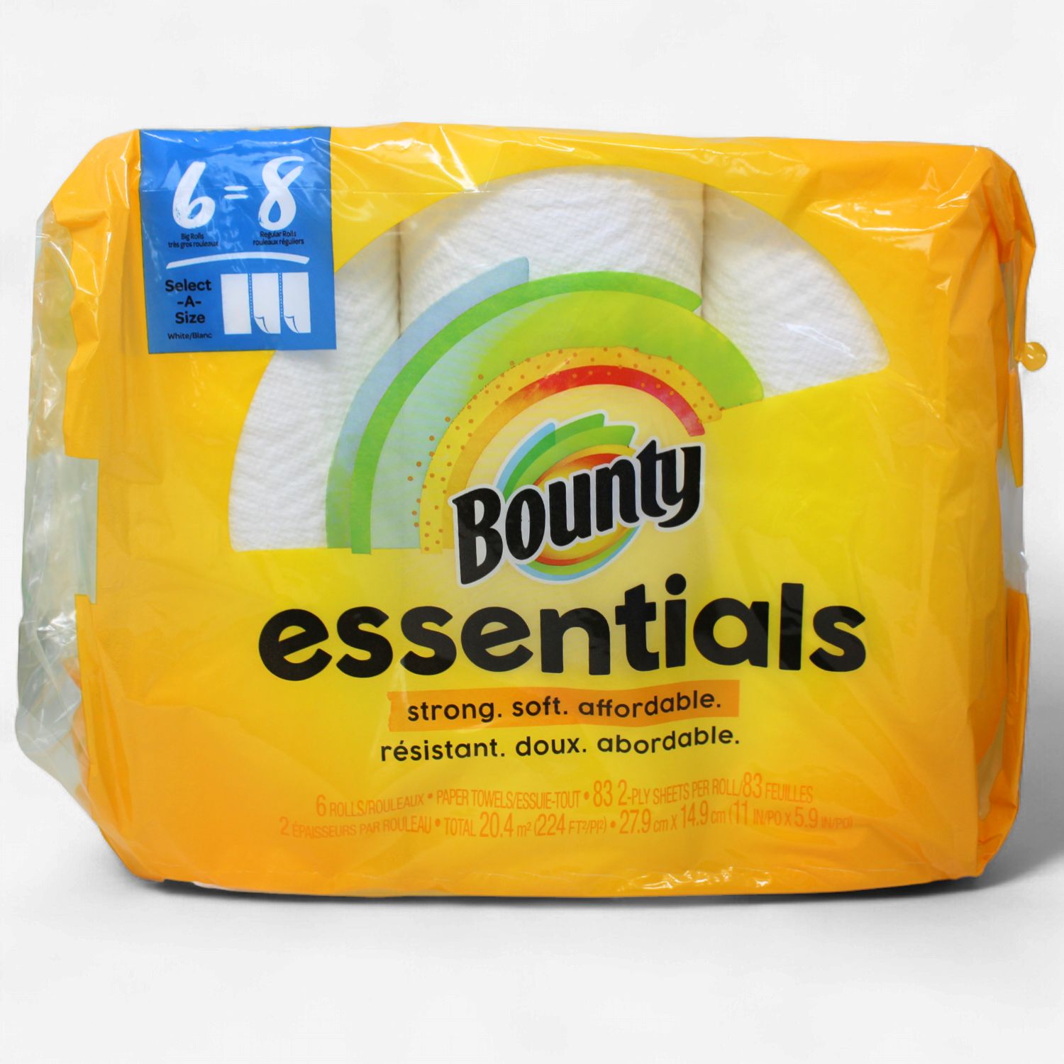 BOUNTY ESSENTIALS PAPER TOWEL 83 2PLY SHEETS (6ROLLS)