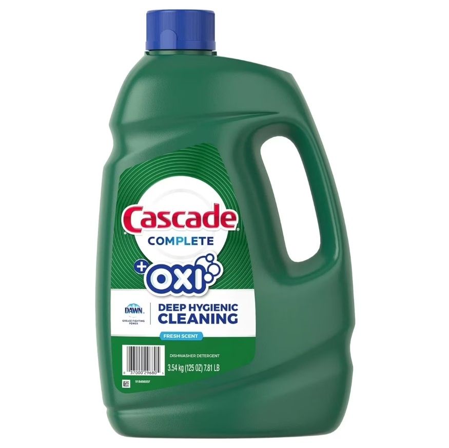 CASCADE COMPLETE LIQUID DETERGENT + OXI DEEP HYGIENIC CLEANING FRESH SCENT (125 OZ)