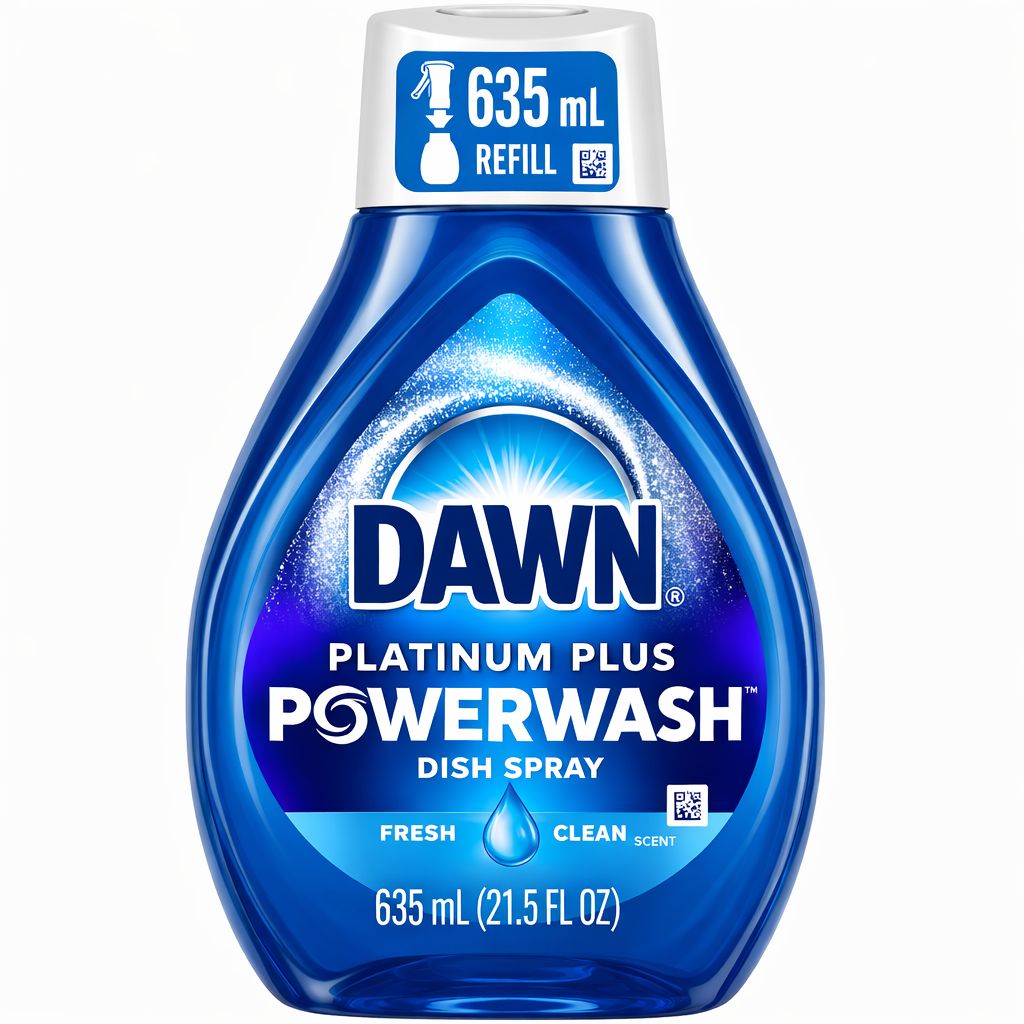 DAWN PLATINUM PLUS POWERWASH DISH SPRAY 635ML (REFILL)