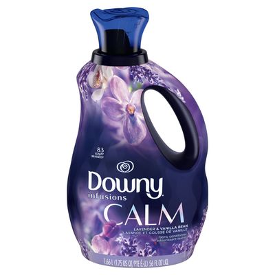 DOWNY INFUSIONS CALM 1.66L FABRIC CONDITIONER LAVENDER &amp; VANILLA BEAN 83LOADS