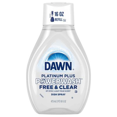DAWN PLATINUM PLUS POWERWASH DISH SPRAY FREE &amp; CLEAR 473ML (REFILL)