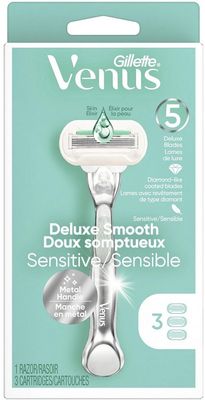 GILLETTE VENUS DELUXE SENSITIVE 1RAZOR + 3CARTRIDGES