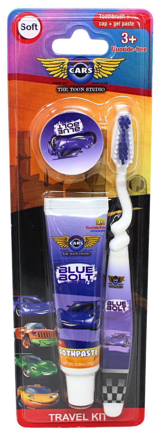 DISNEYS CARS DENTAL TRAVEL KIT (1TOOTH BRUSH, 1TOOTHPASTE, 1CAP)