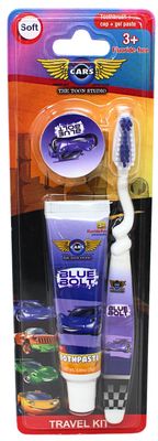 DISNEYS CARS DENTAL TRAVEL KIT (1TOOTH BRUSH, 1TOOTHPASTE, 1CAP)