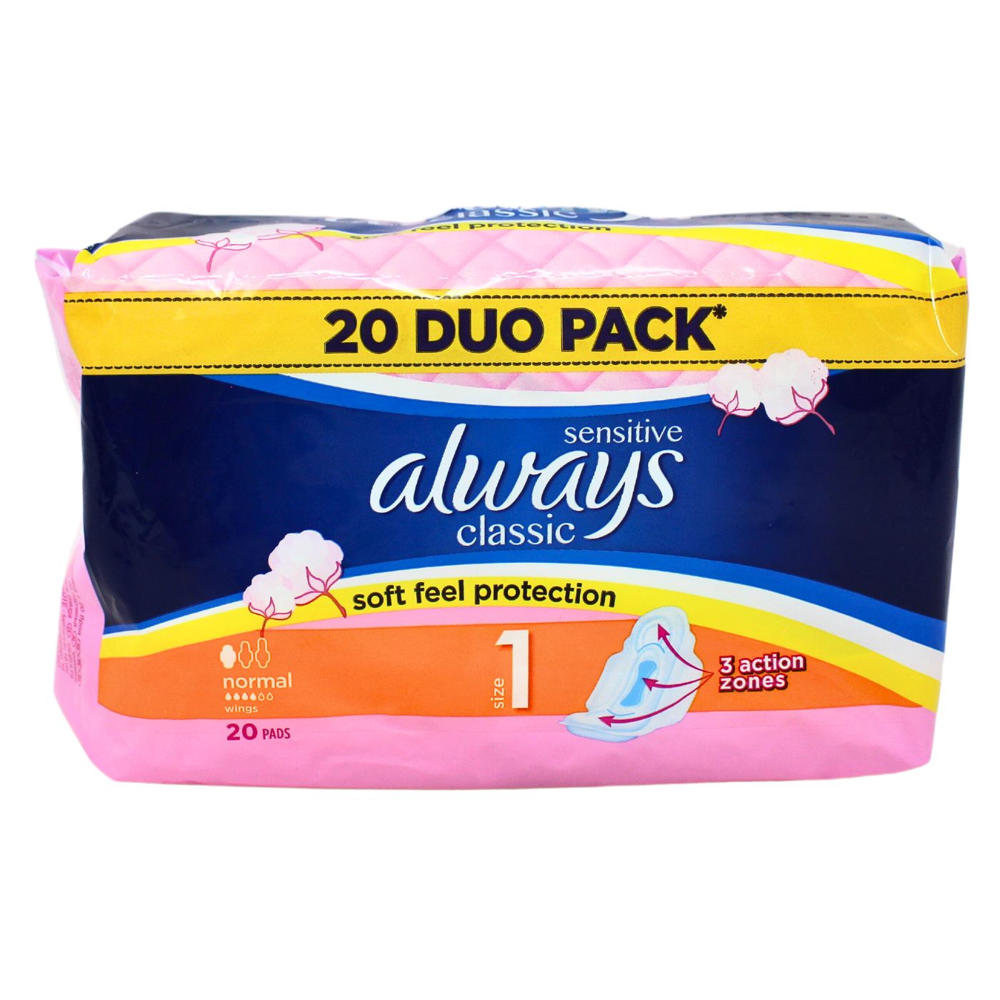 ALWAYS CLASSIC (SIZE 1) NORMAL SENSITIVE  20PADS